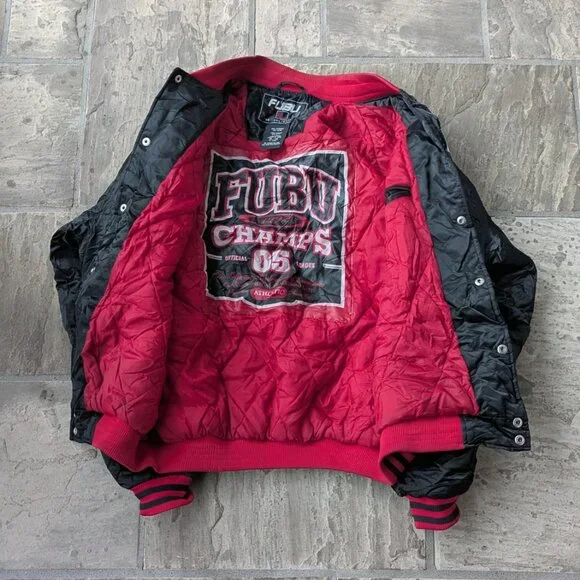 FUBU Sport Champs 05 Satin Varsity Jacket (1993, Vintage) - Picture 4 of 4